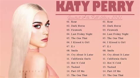 katy perry all songs.